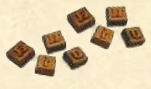 3D wooden letter block types