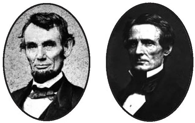 Abraham Lincoln and Jefferson Davis Portraits