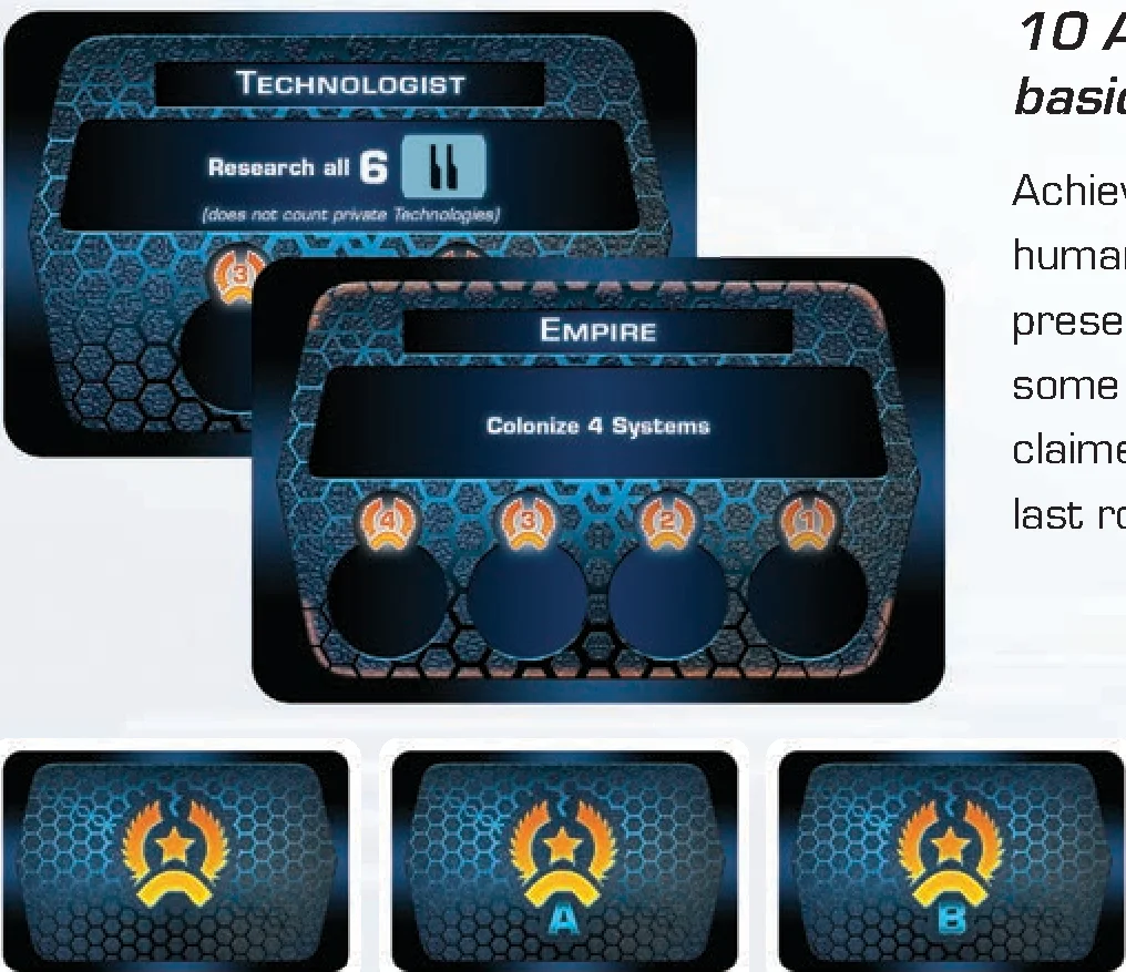 Achievement cards component