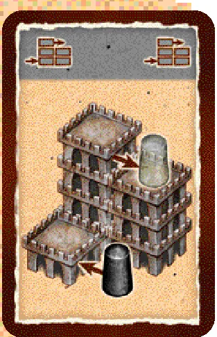 Action card: Move knight through castle to any level