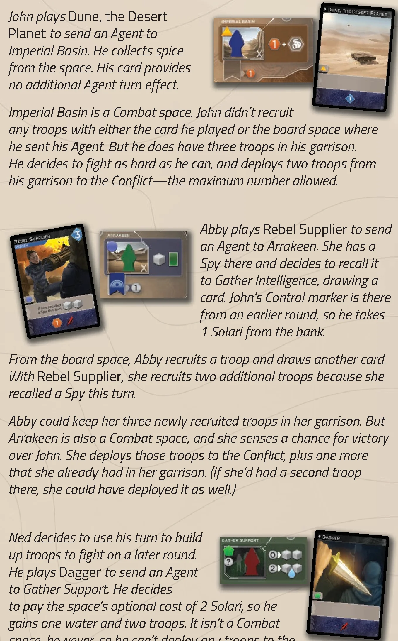 Agent Turn Action Examples