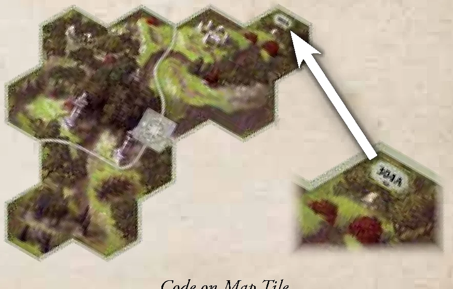 Alphanumeric Code on Map Tile