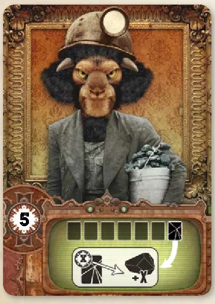 Assistant card (Cost 5 - Discard charcoalium)