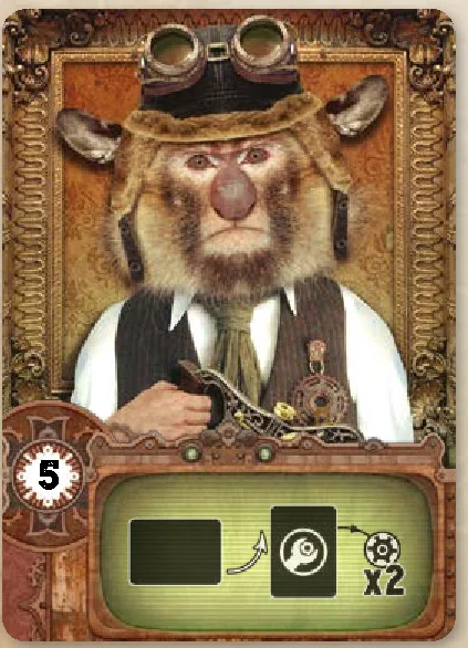 Assistant card (Cost 5 - Double repair effect)