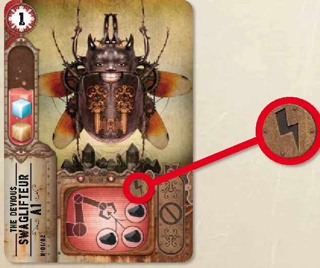 Attack machine single use lightning symbol