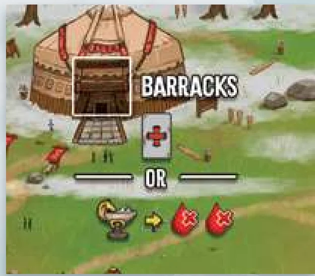 Barracks action space