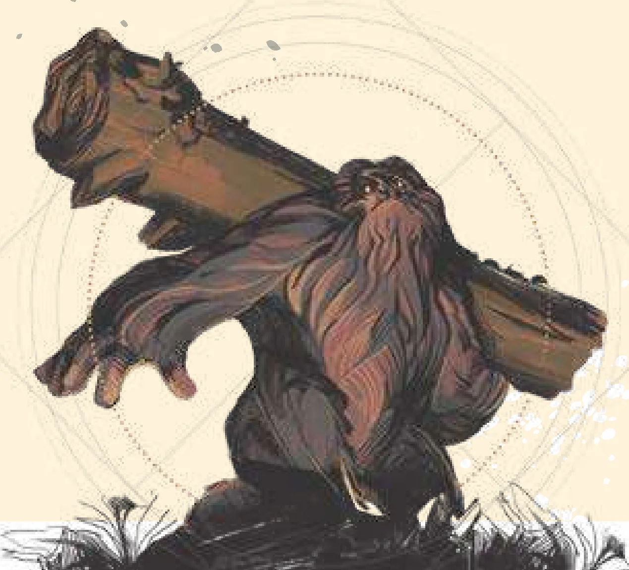 Bigfoot artwork illustration