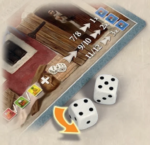 Black Market dice roll example