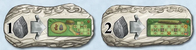 Build stone and long houses space