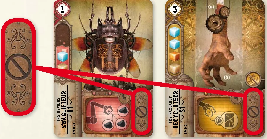Cannot combine symbol on cards
