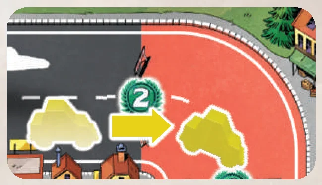 Car entering the red zone