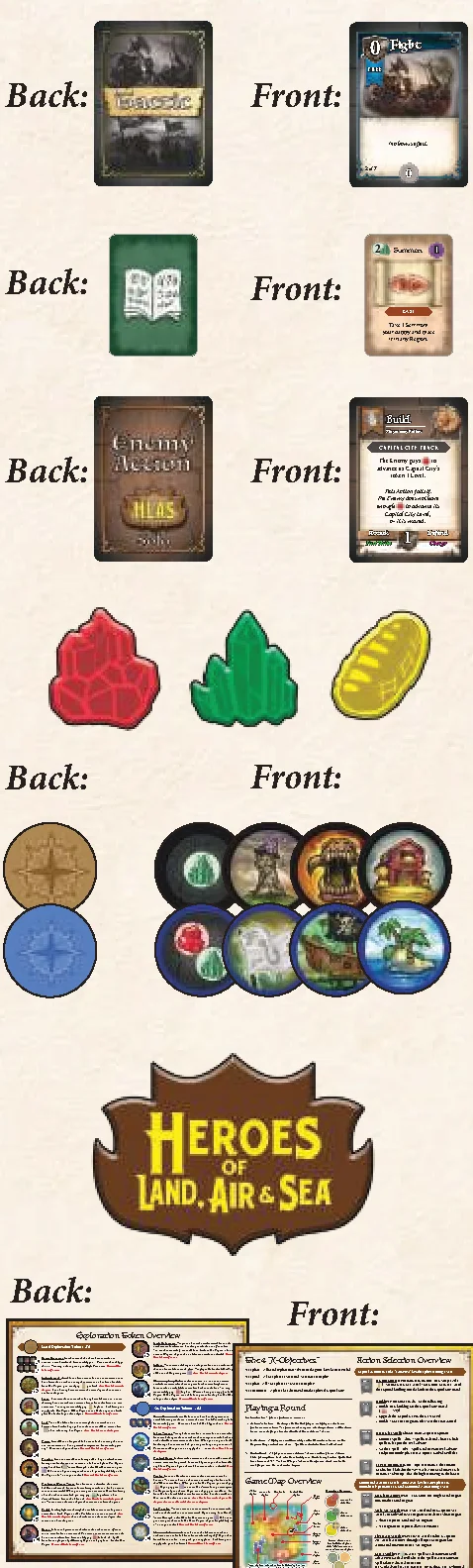 Cards and Tokens Overview