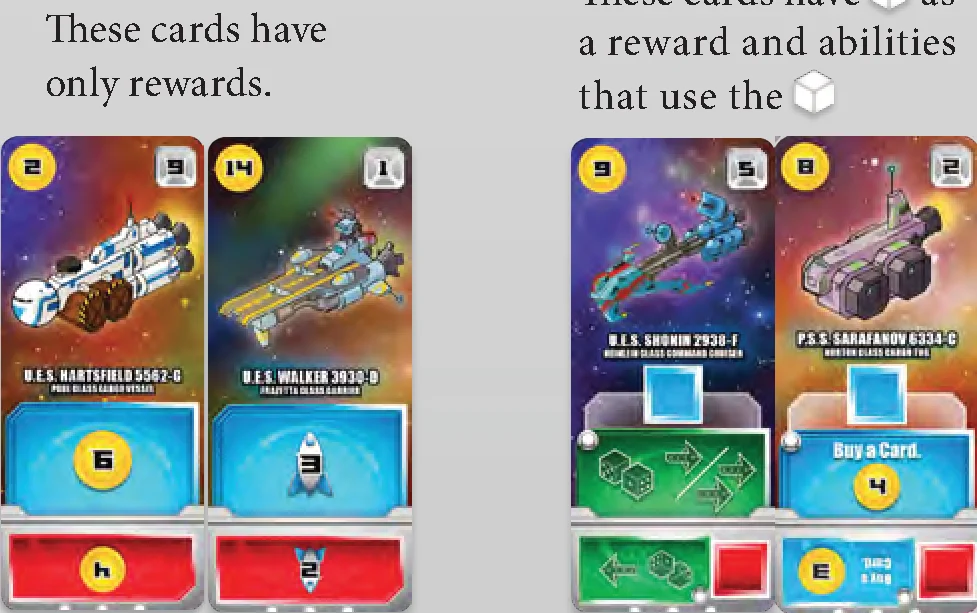 Cards comparison: rewards only vs charges and abilities