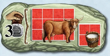Cattle and milk cost 3 silver space
