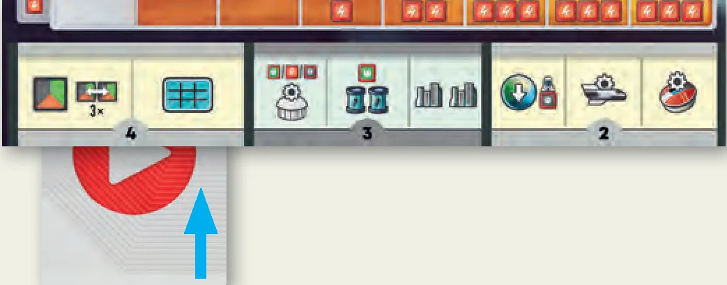 Choosing an Action and Sliding Card