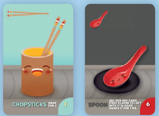 Chopsticks and Spoon cards