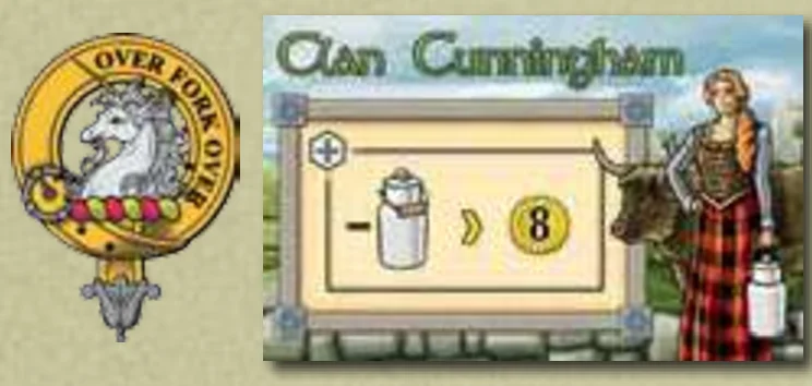 Clan Cunningham Tile and Portrait