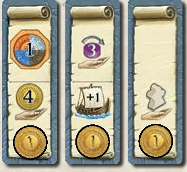 Coins on leftover Bonus cards