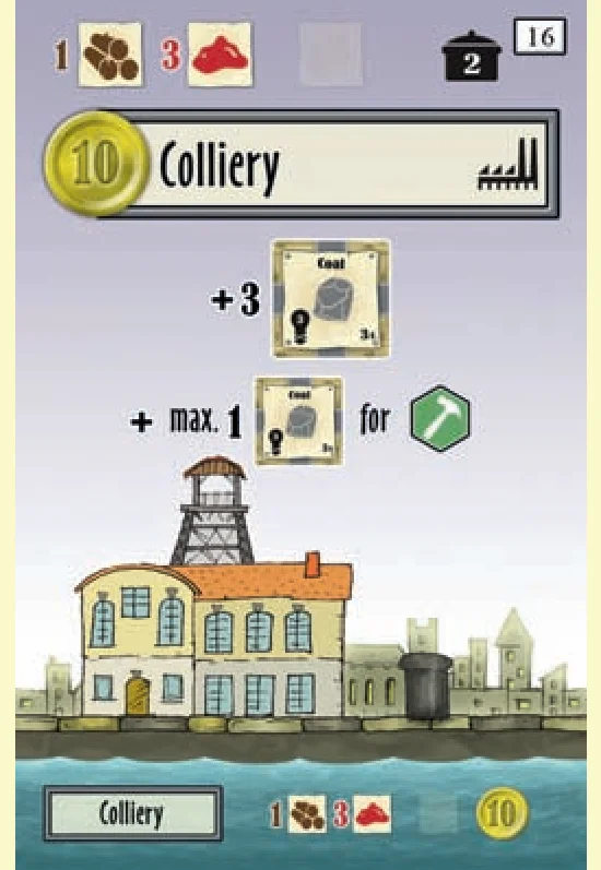 Colliery card example