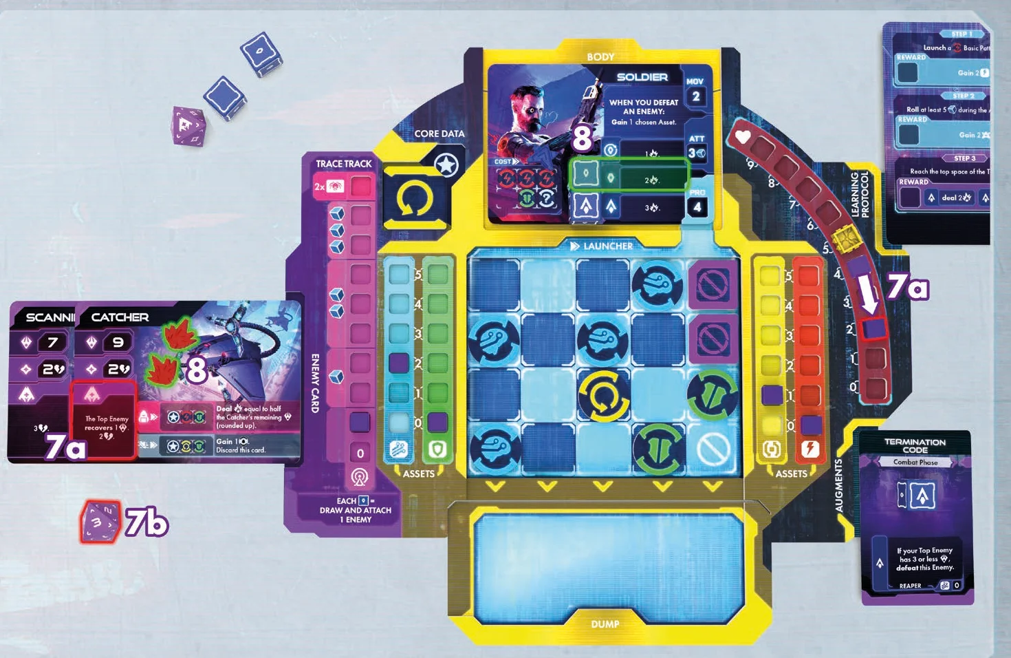 Combat Example Step 6 - Player defeats Enemy
