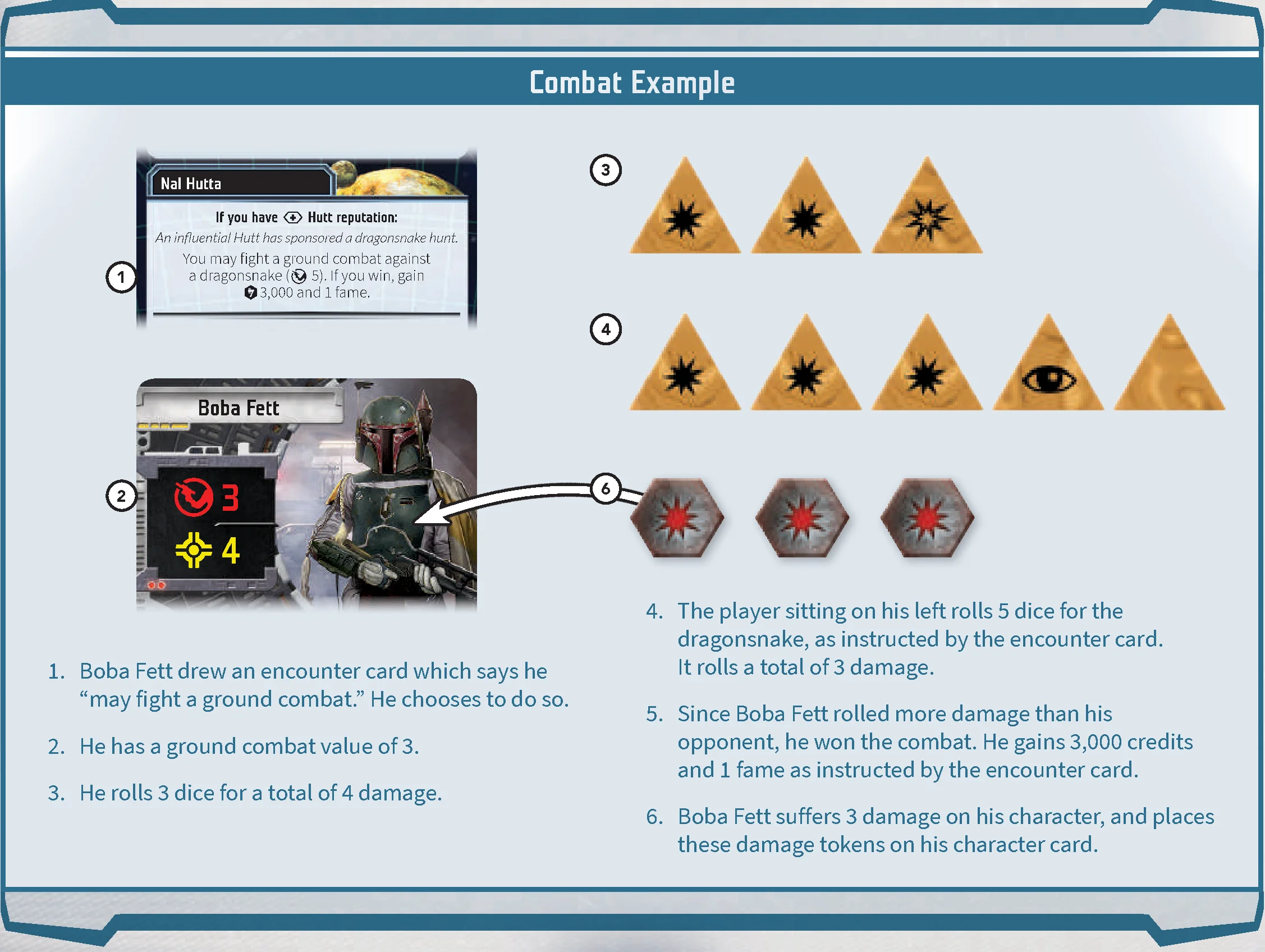 combat example walk-through