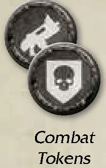 Combat Tokens Offence and Defence Sides
