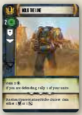 Combat Upgrade Card Hold the Line