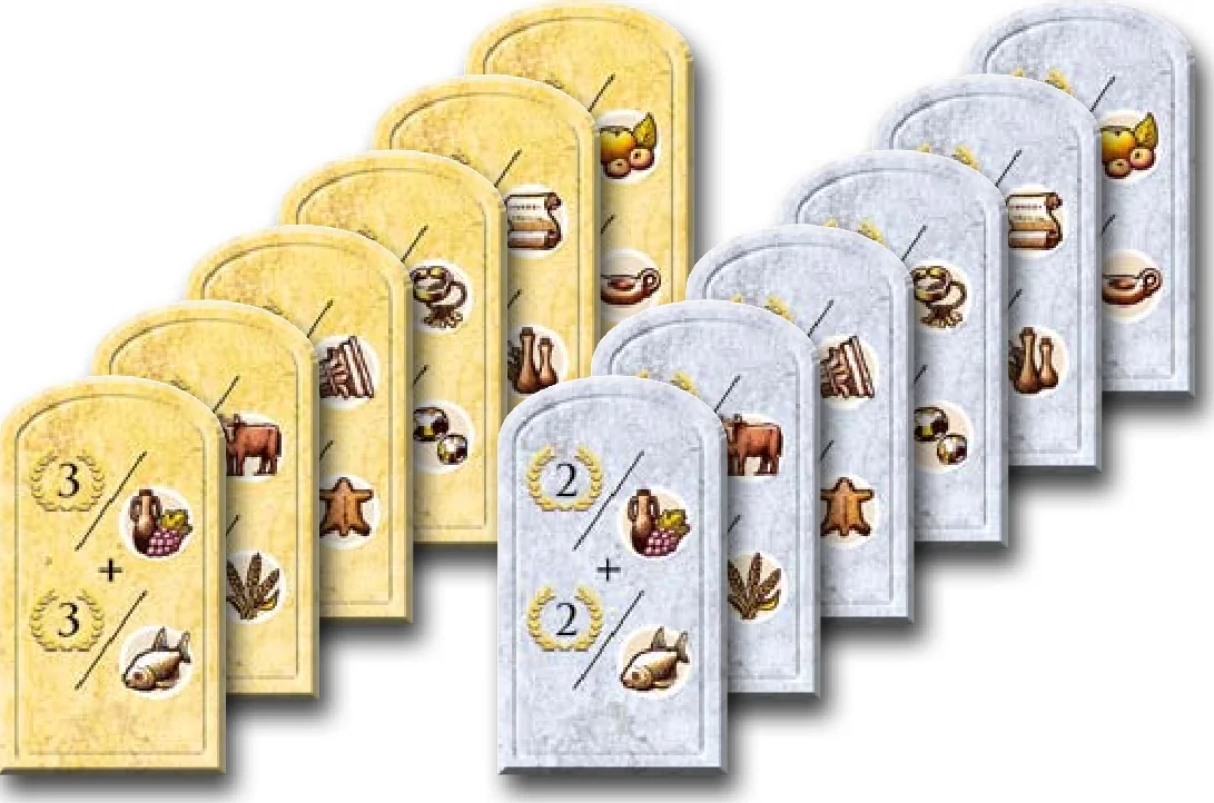 Commodity display bonus tiles