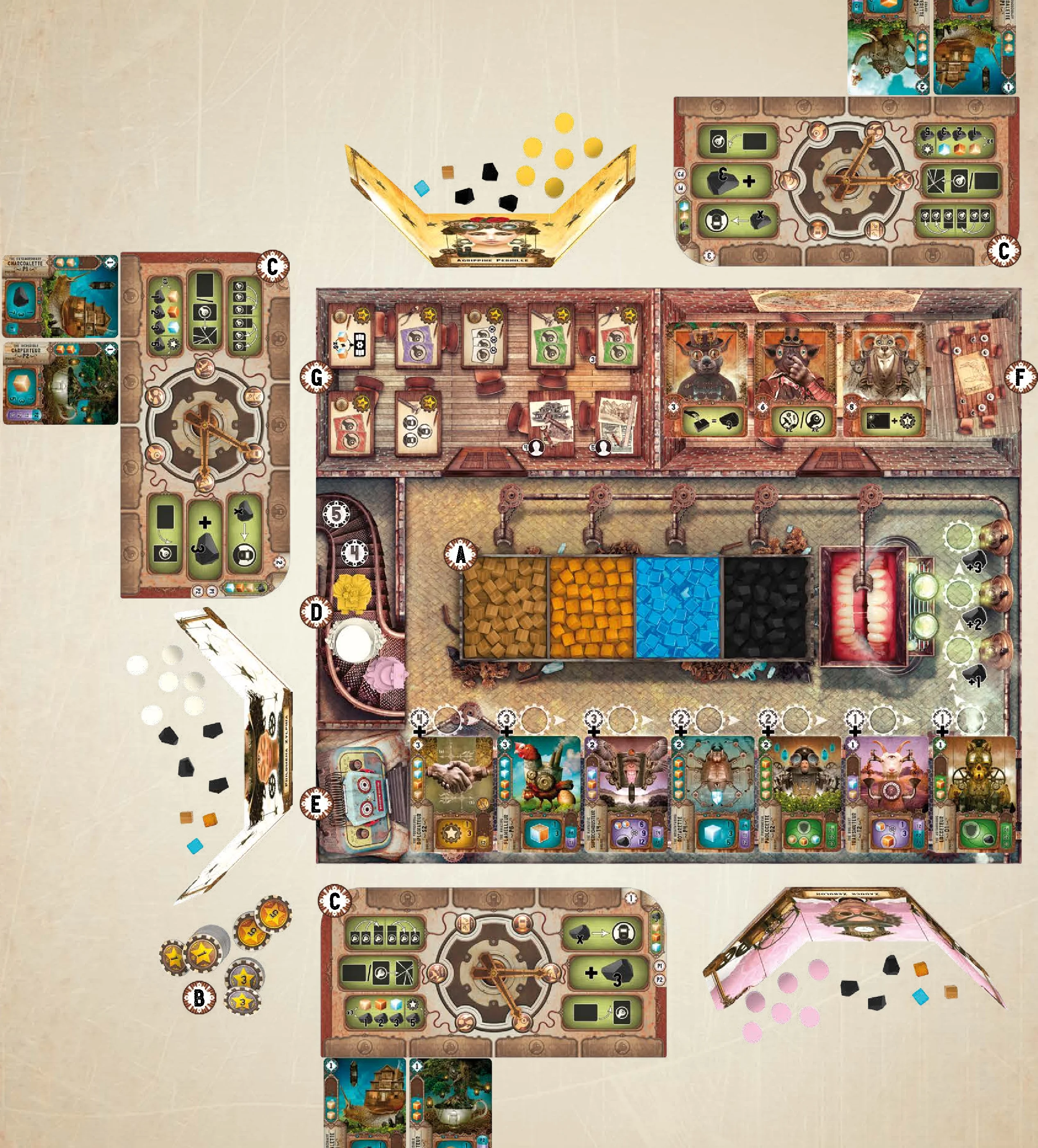 Complete game setup diagram