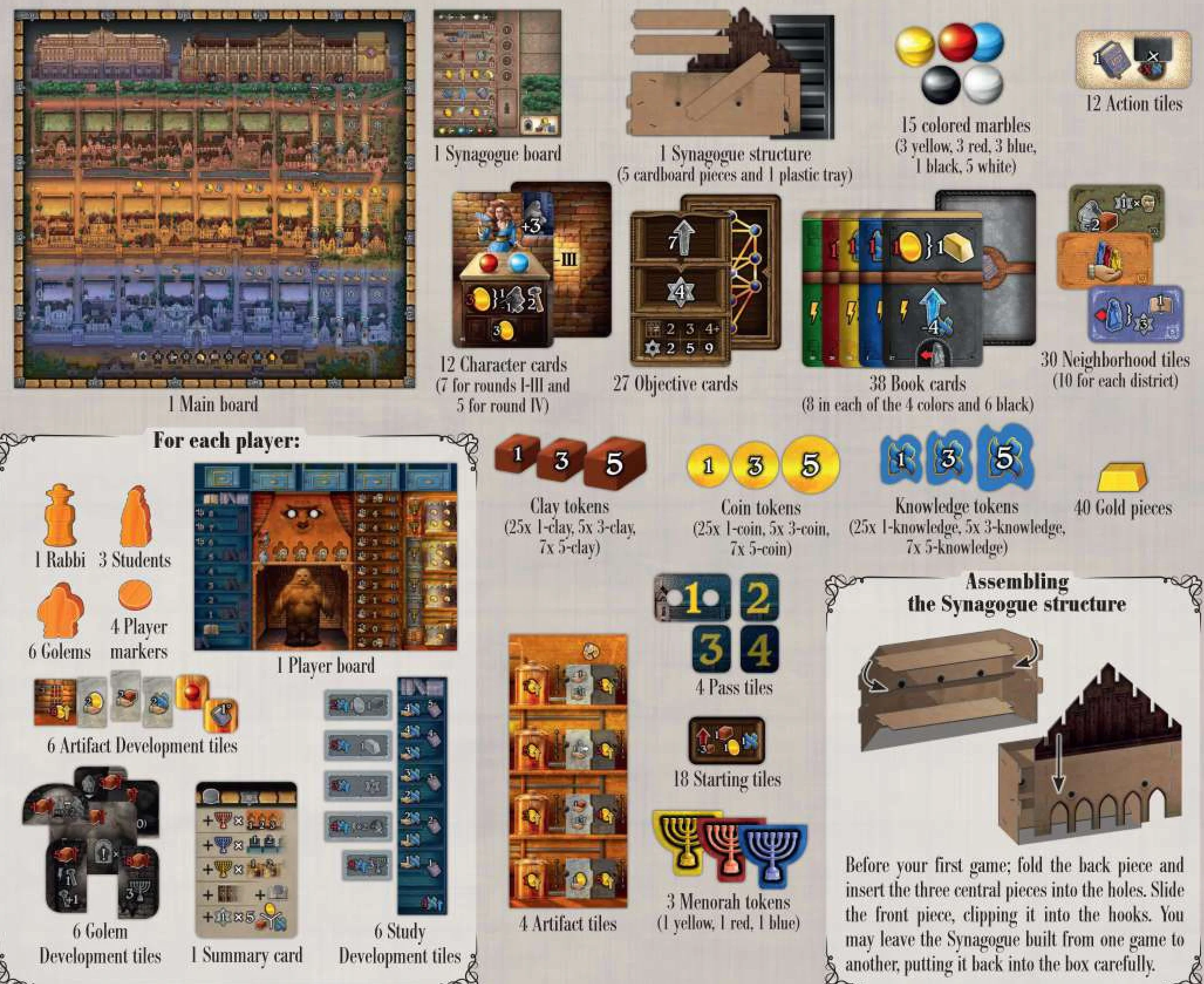 Components overview and Synagogue assembly