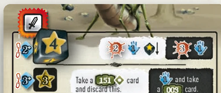 Compound action card and Sword card