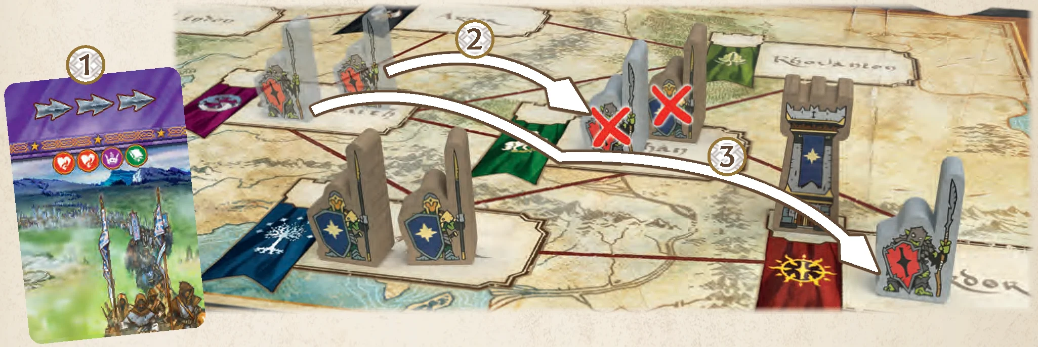 Conflict resolution and unit movement example