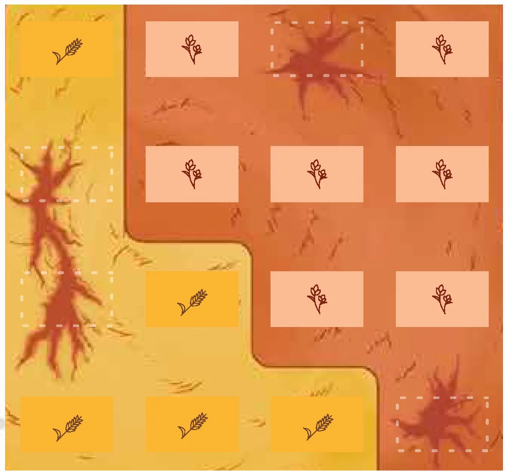 Crevice spaces on Planet board