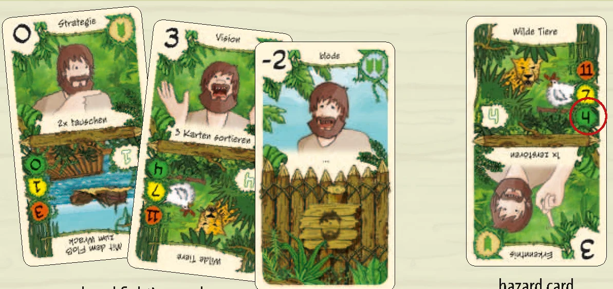 Detailed fight example cards layout