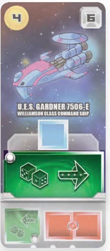 Dice arrow card example