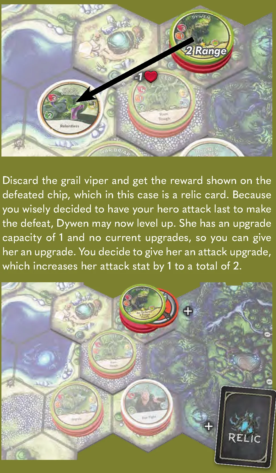 Dywen Level Up and Relic Draw