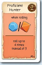 Each time card Proficient Hunter