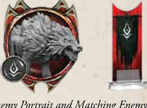 Elite Enemy Portrait and Matching Elite Banner Token