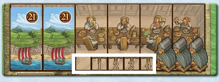 Emigration ships on Banquet Table