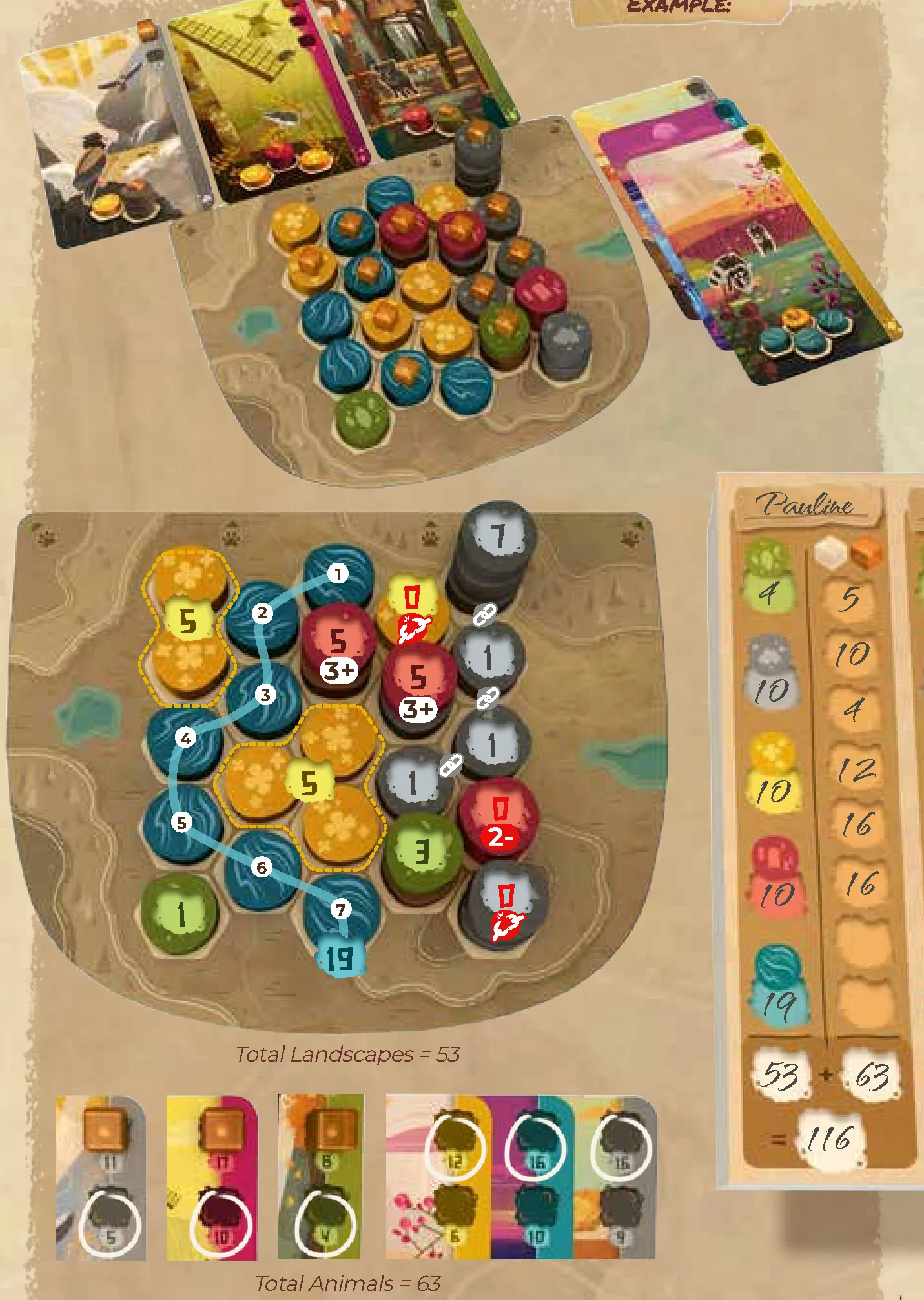 End Game Scoring Example and Scoresheet