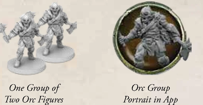 Enemy Group Figures and App Portrait