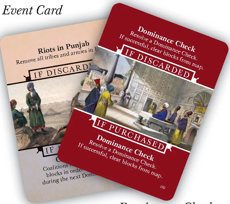 Event Cards and Dominance Checks
