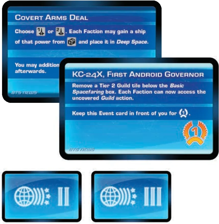 Event cards component