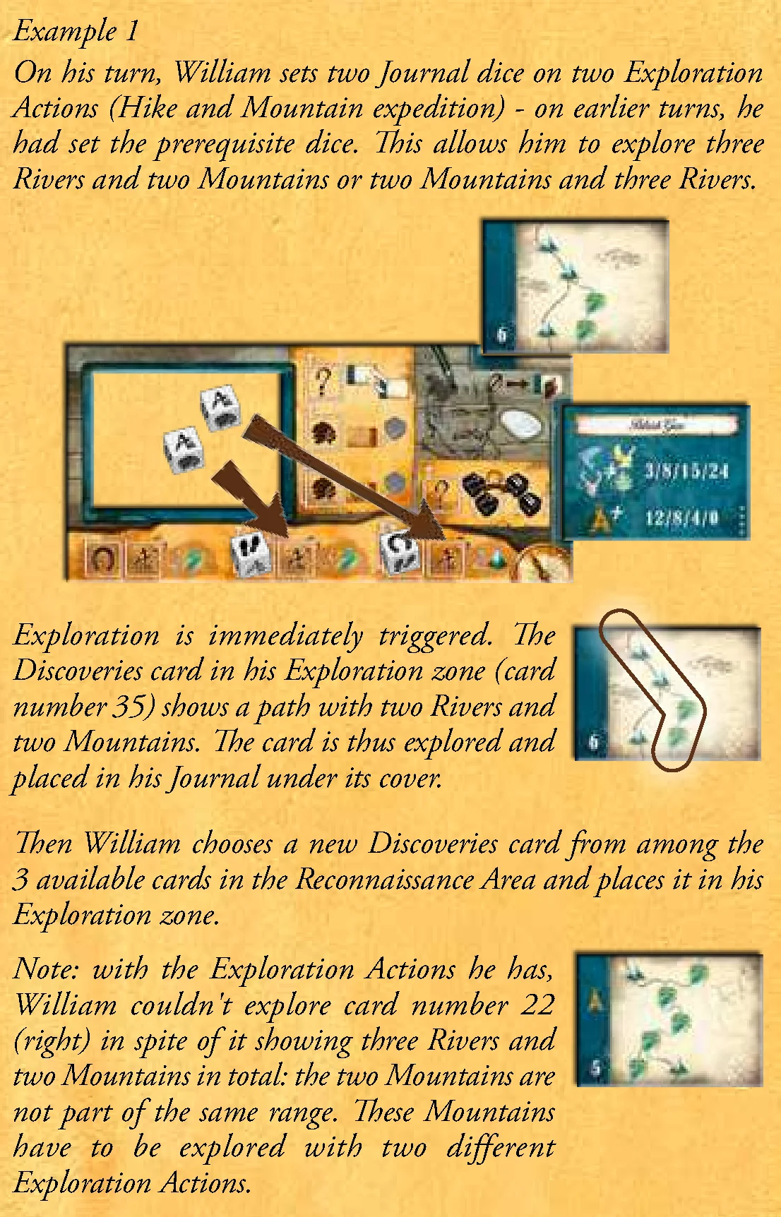 Example 1 - Exploration on Player Board