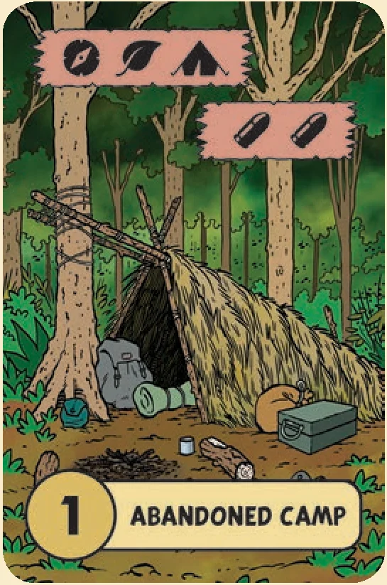 example card 1 abandoned camp