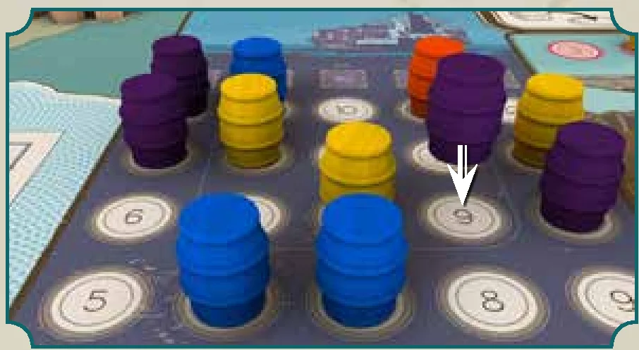 EXAMPLE: Export Action - Placing barrel and gaining VP