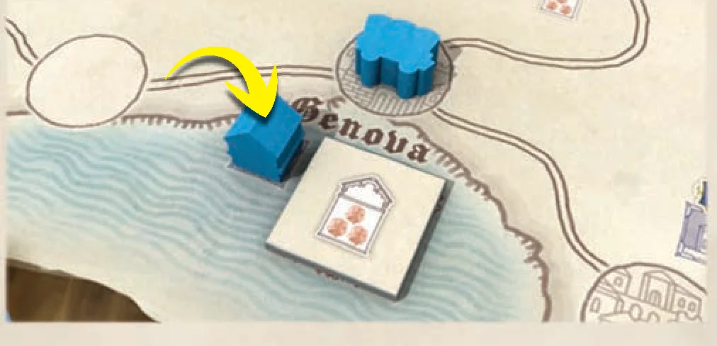 Example: Merchant places House in Genova
