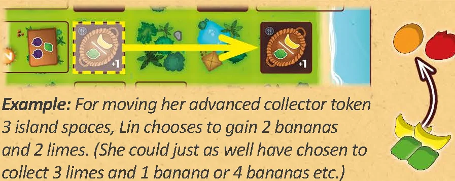 Example of advanced collector token movement