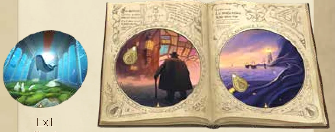 Example of Exit Card and Pages of the Grimoire with Butterfly markers