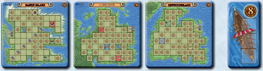 Exploration boards claimed by ships